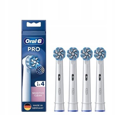 4x Sensitive Ultrathin Junior Ersatzbürstenköpfe für elektrische Zahnbürsten