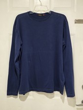 Agave Sweatshirt Long-Sleeve Blue Men's Size L Made In USA