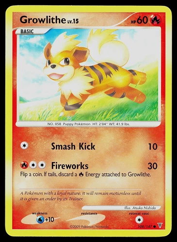 Pokemon Vainqueurs Suprêmes 108 Growlithe