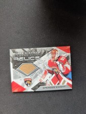 2021-22 UD BLACK DIAMOND DEBUT RELICS SPENCER KNIGHT CHICAGO BLACKHAWKS