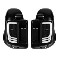 Lower Vented Fairing with 6.5" Speaker Pods and LED Turn Signals Light Kit