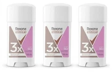Rexona Antiperspirant Clinical Cream for women 58 g, 3 Pack, Desodorante Classic