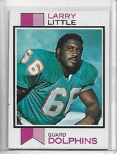 Larry Little 1973 Topps Football Card #440-Miami Dolphins