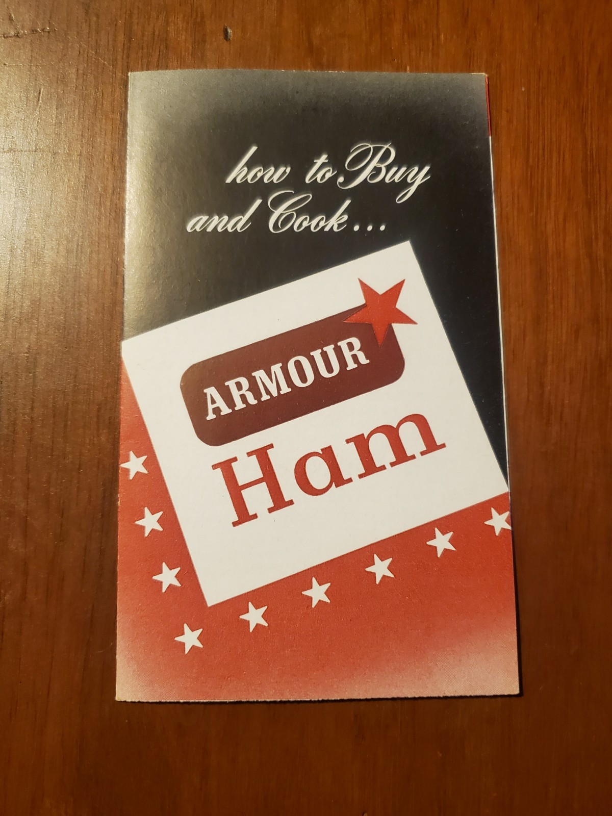 Folleto folleto vintage de cómo cocinar y comprar armadura jamón folleto Chicago de colección