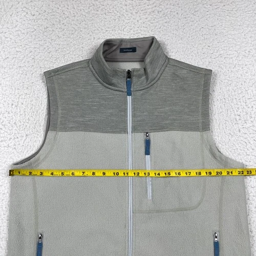 Turtleson Vest Mens L Grey Performance Fleece Full Zip Gorpcore Golf Layering image 5