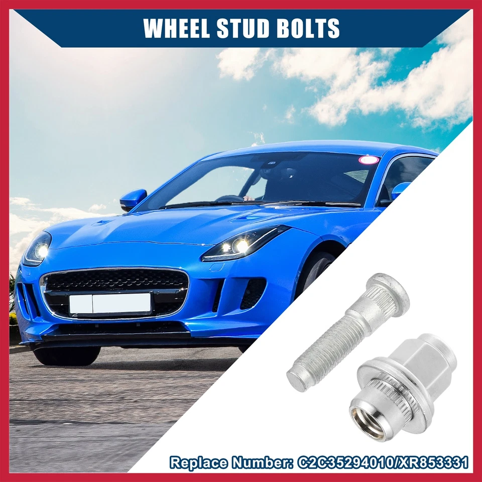 Juego de 1 tuercas de perno de rueda C2C35294010 M12-1.5 para Jaguar F/S/X-Type XFR XJ Foto 3 de 4