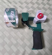 Duck Packing Tape Dispenser Gun EUC for Shipping & New Roll of Duck Brand Tape 