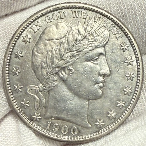 Photo of a 1900-S Barber Half Dollar from an eBay sale