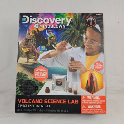 Discovery Mindblown DIY Volcano Science Lab 14 Piece Kit ages 8+ NEW IN BOX
