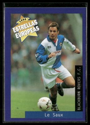 1996 Panini Estrellas Europeas Le Saux (Surface Impressions) Blackburn Rovers