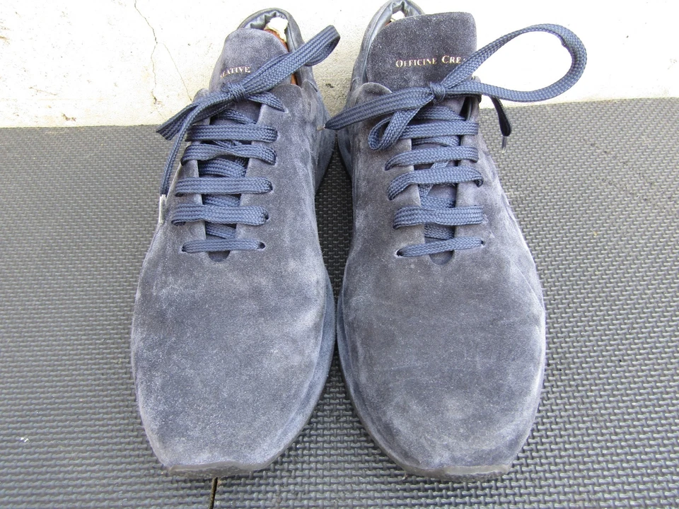 Tenis de gamuza OFFICINE CREATIVE Race azul marino $640 talla 10 EE. UU./43 UE Foto 4 de 4