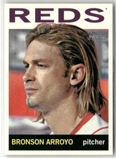2013 TOPPS HERITAGE #420 BRONSON ARROYO CINCINNATI REDS