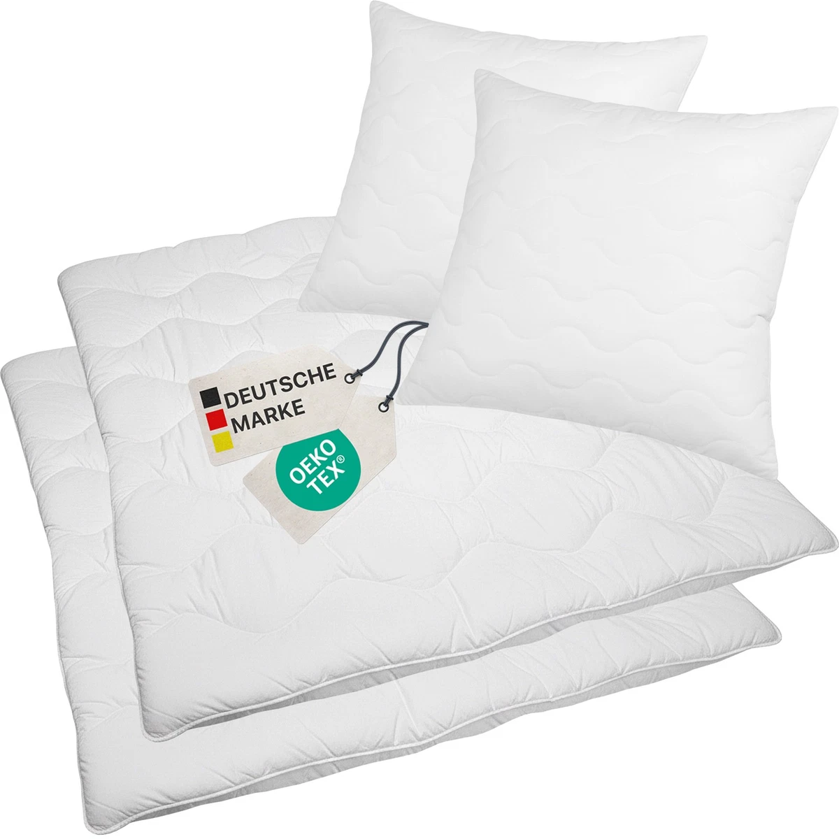 Bettenset Hospitality Comfort Halbdaunen - 2x Bettdecke 135x200 Cm 2x