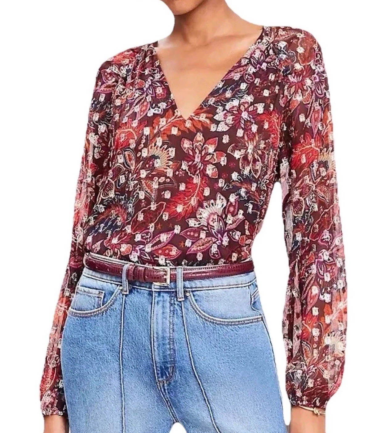 Women's Boho Blouse Bundle Medium LOFT STITCH FIX… - image 5