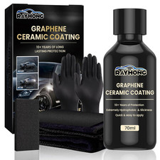 70ML Graphene Ceramic Coating,Keramikversiegelung Auto Handtuch mit Handschuhen,