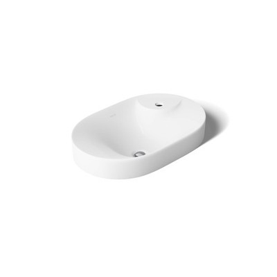 ''31705-1-0 Chalice 22-3/4'''' Oval Vessel Bathroom Vanity Sink Basin with Singl...