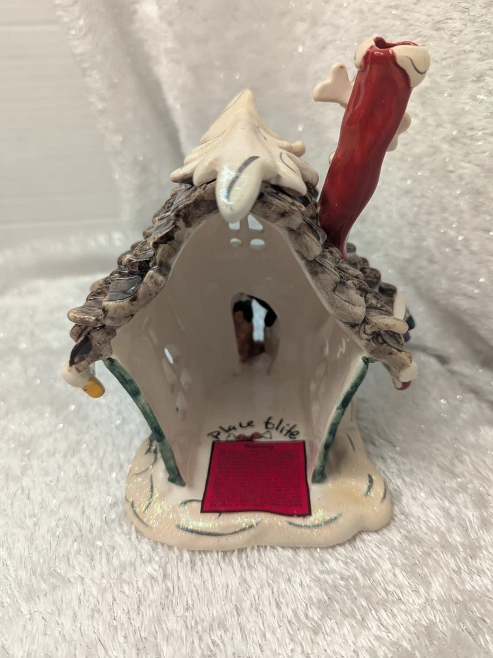 Blue Sky Clayworks Canine Christmas Choir Candle Holder 2003 - See Pics - 🎄🎄 - Image 4 of 4