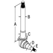 Right Hand Spindle Fits 5700 6700 7700 D5nn3105e D5nn3105e-a