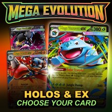 Pokemon Mega Evolution Base Set Holos, EX, Reverse Singles  CHOOSE YOUR CARD