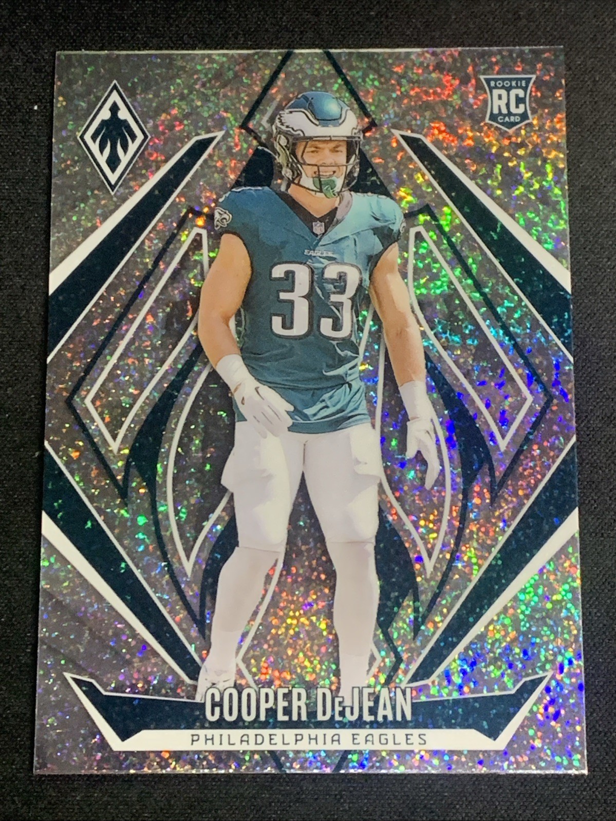 2024 Panini Phoenix Football Cooper DeJean No. 171 International Prizm Eagles RC