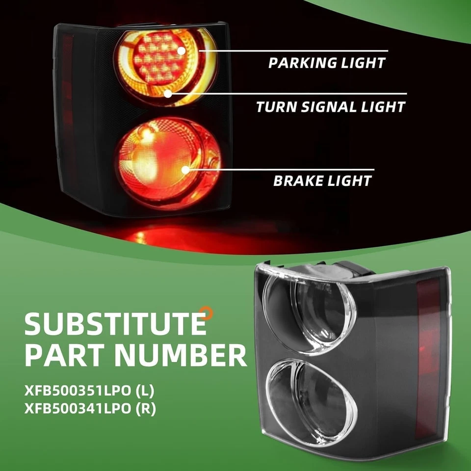 Пара задних фонарей в сборе совместима с Range Rover HSE Vogue L322 2002-200... - Изображение 2 из 4