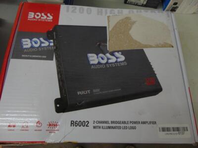 BOSS RIOT R6002 1200W アンプ Amazon.com: BOSS Audio Systems R3002 Riot Series Car Audio