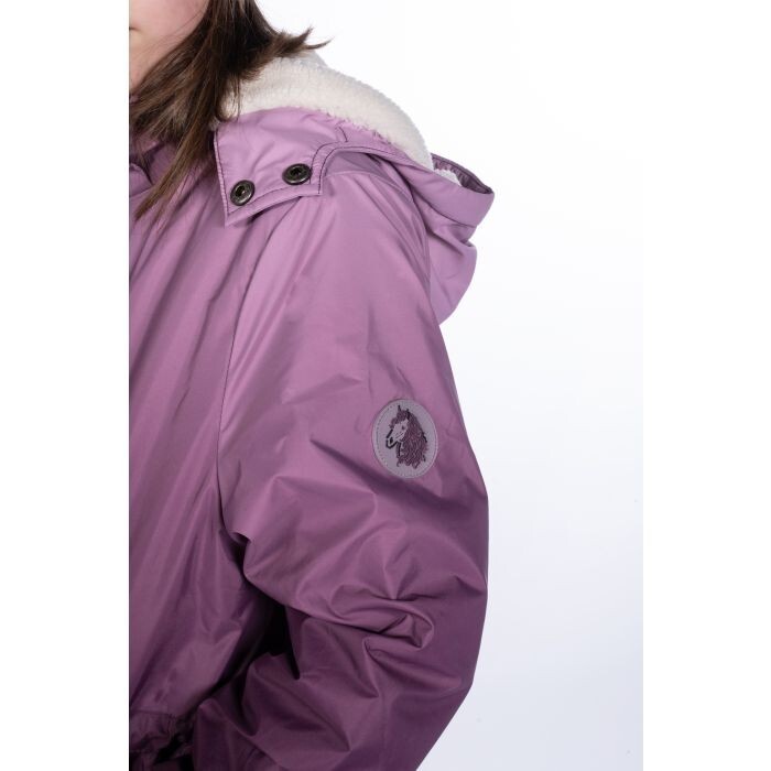 Veste D'Hiver Enfant HKM ALVA - Imperméable - Lilas - Taille 7-9 Ans - Neuve