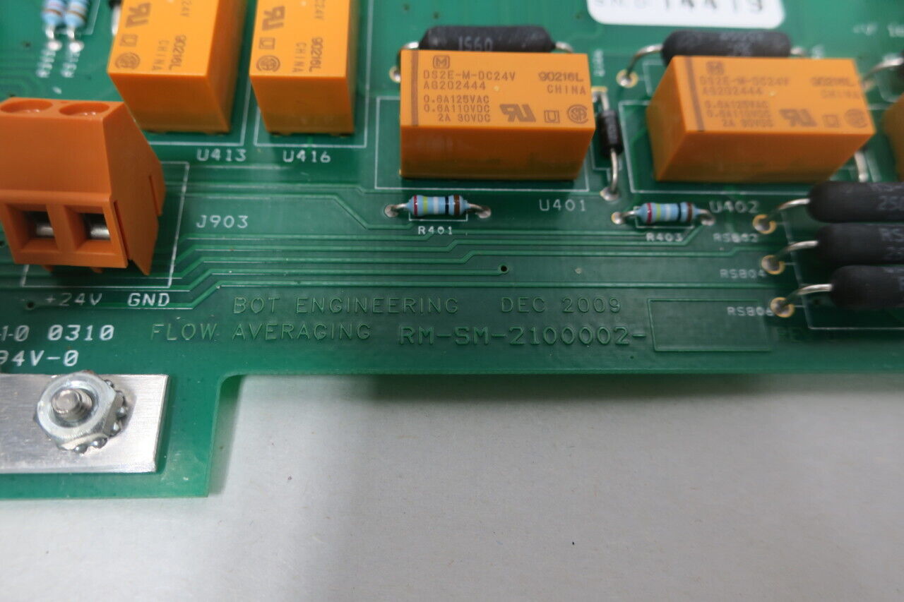 BOT ENGINEERING RM-SM-3000012-03 STACK FLOW SENSOR OVERRIDE CONTROL PCB  CIRCUIT BOARD