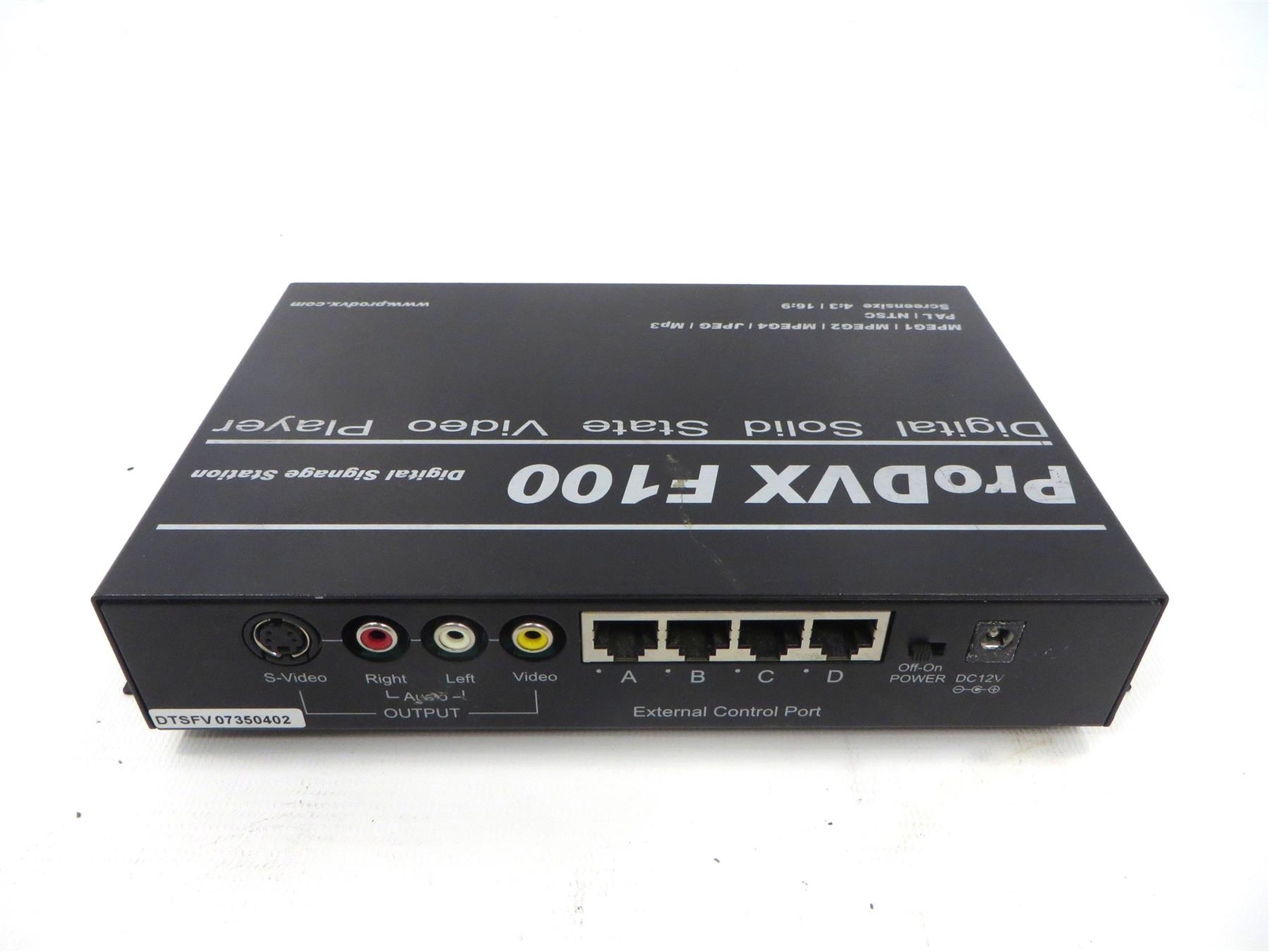 ProDVX F100 Digital Signage Station Digital Solid State Video Player - Unit Only