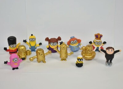 Minions Despicable Me 12x Figures Toys Mcdonalds Happy Meal Cake Topper