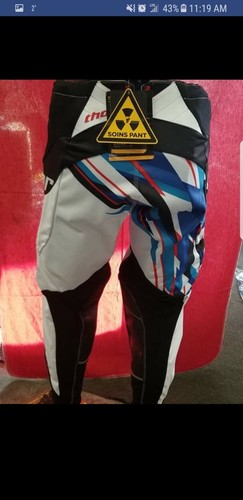 NEW THOR CORE S13 SWEEP BLUE MX PANTS MENS SIZE 30 WAIST - Picture 2 of 2