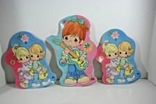 Lot of 3 Shaped Precious Moments Gibson Melamine Plates 2 1 Serving Platter