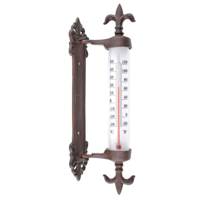 ANKER Gartenthermometer Aus Gusseisen 19x14cm - Maritim Design Für Innen & Außen