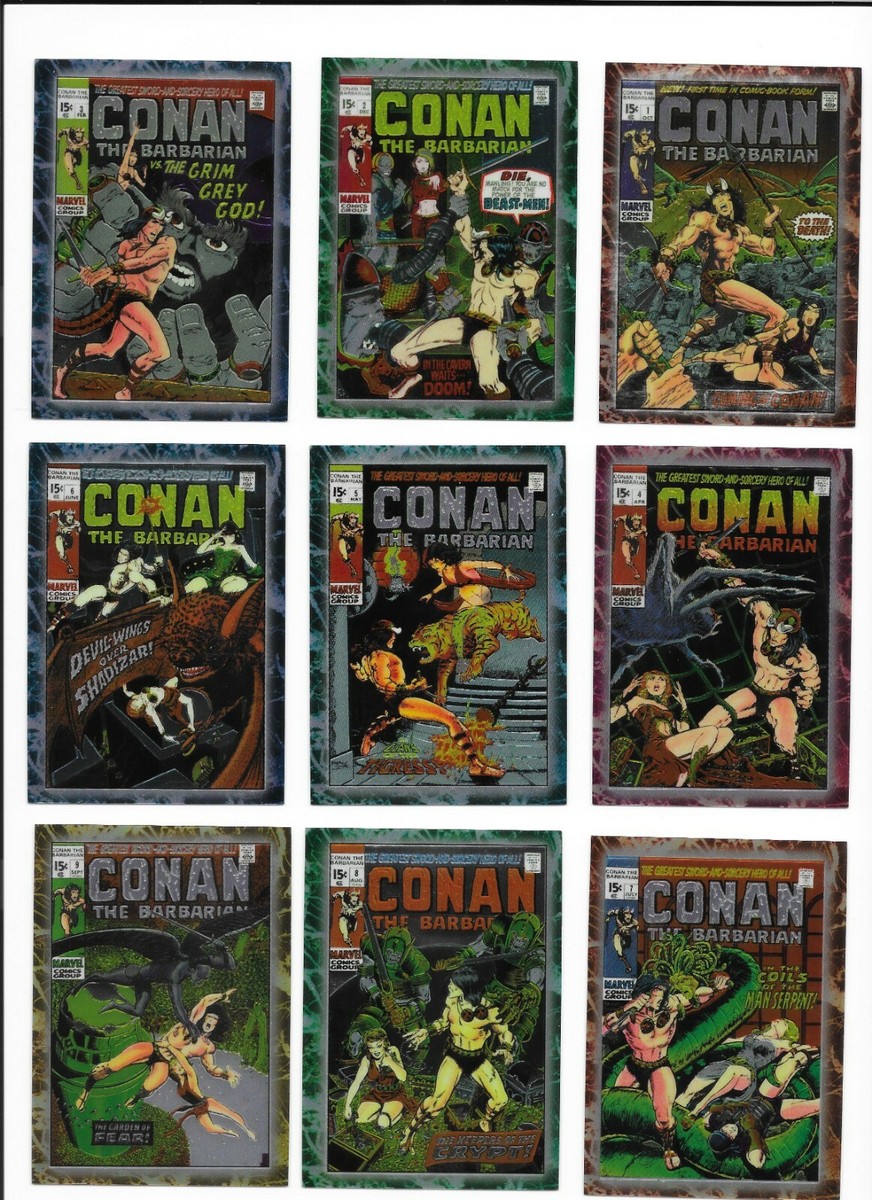 CONAN THE BARBARIAN THE MARVEL YEARS ALL CHROMIUM COMPLETE SET of