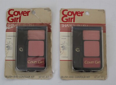 Vintage NOS Cover Girl Shape 'n Blush Contour Kit Primrose Lot of 2 