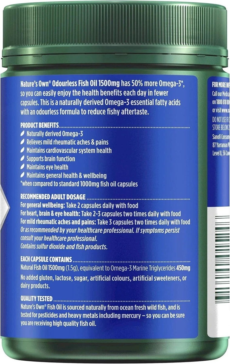 Nature's own fish oil top