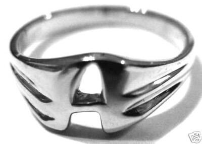 Sizes D, E, F, G Solid Sterling Silver 925 Large Initial Ring Most Letters