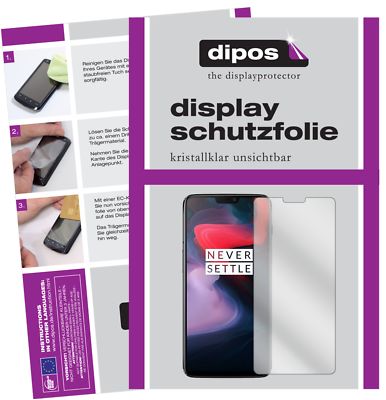 Dipos 2 Pellicole Protettive Crystalclear Per OnePlus 6 - Taglio Laser Made In Germany, Antigraffio - 5