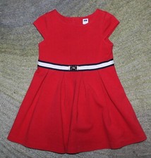 Janie and Jack Toddler Girls Red Short Sleeve Dress - Size 3 -EUC