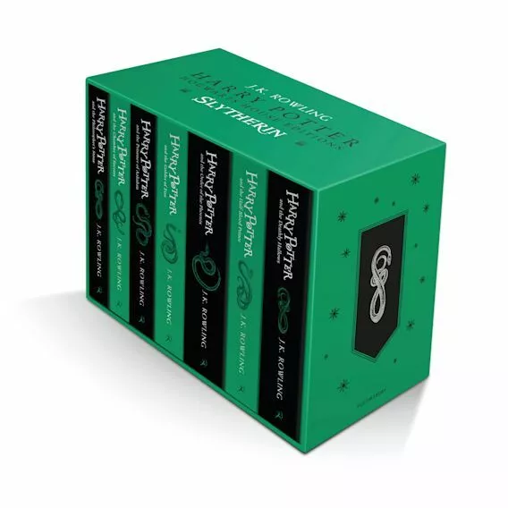 Harry Potter Slytherin House Editions 7 Books Boxset By JK Rowling NEW  Paperback