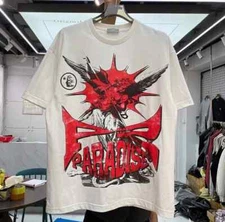 Hellstar graphic short sleeve sand color Shirt unisex men women KTV7284