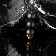 Shungite pendant Satellites with copper flower EMF Protection Grounding Healing