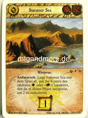 A Game of Thrones LCG - 1x Summer Sea dt.  #032 - Königin der Drachen