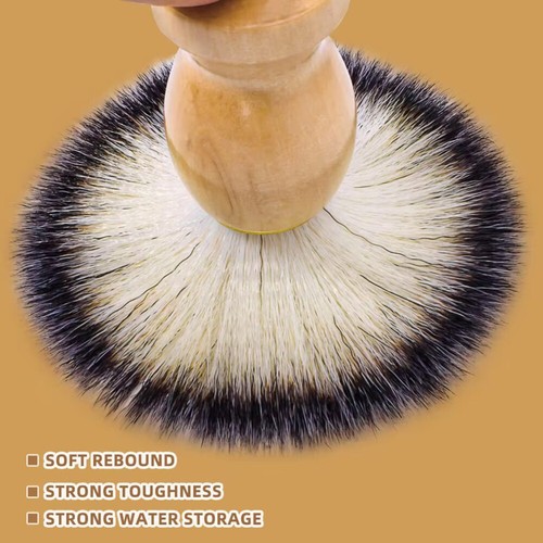 up5x Men Shaving Bear Brush Best Badger Hair Shave Wood Handle Razor Barber Tool - Picture 7 of 16