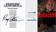 RALF HUTTER KRAFTWERK SIGNED TOUR DE FRANCE LYRIC SHEET w/EXACT PROOF & ACOA COA RALF HUTTER KRAFTWERK SIGNED TOUR DE FRANCE LYRIC SHEET w/EXACT PROOF & ACOA COA