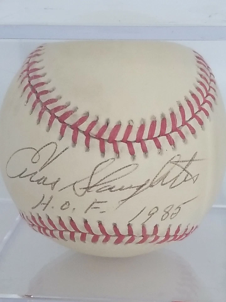 Enos Slaughter HOF 1985 Signed Baseball - Image 2 of 4
