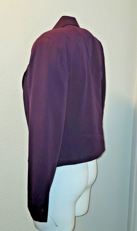 Blaz Valerie Stevens Petites para mujer talla 10 púrpura 100 % lana Foto 3 de 4