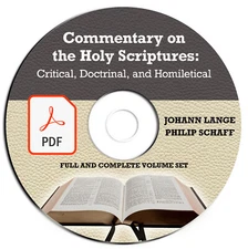 Commentary on Holy Scriptures-Critical-Doctrinal-Johann Lange-Philip Schaff-DVD