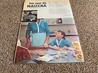 VBK37 1960'S FRENCH ADVERT 11X8 MAIZENA