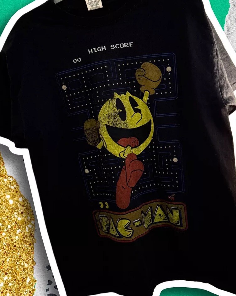 Camiseta gráfica PAC-MAN vintage. X-Large
